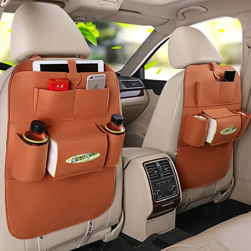 Car Backseat Organizer with Tissue Box Tablet Holder Auto Back Seat Storage Cover Protector Travel Road Trip Kids Toddlers Amagi