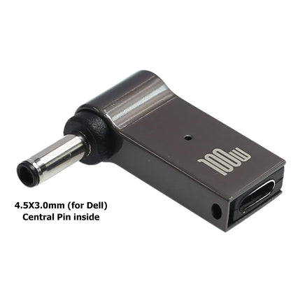 100W USB Type C Fast Charging Adapter Plug Connector Universal USB C Laptop Charger Converter for Dell Asus Hp Acer Lenovo