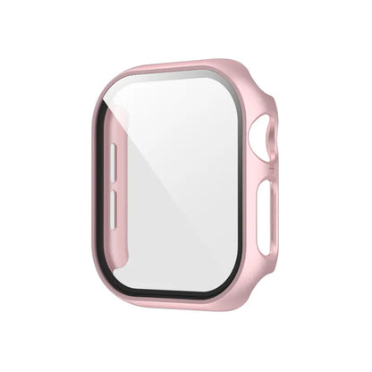 Tempered Glass+Case for Apple Watch Ultra 4 3 2 49 45 41 40 44 42 46mm PC Bumper Protector cover For iWatch 12 11 10 SE 9 8 7 6