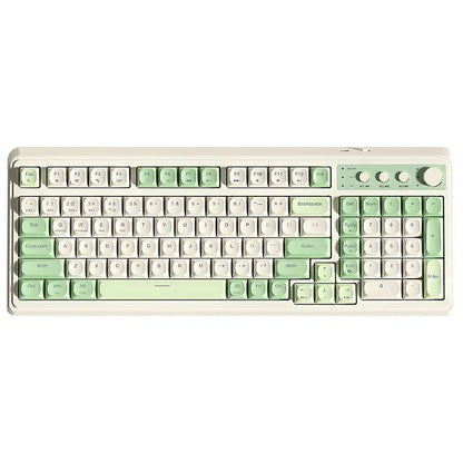 AULA S99 2.4G Wireless/ Bluetooth/Wired Three Mode Gaming Keyboard RGB Ergonomic Keyboard Office Typing Mute 99 Keys Keyboard