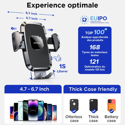 Joyroom Car Phone Holder Mount 360° Widest View Universal Handsfree Auto Air Vent Flexible Long Arm Phone Mount  JR-ZS259