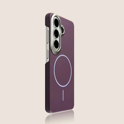Metal PC Armor Matte For Magsafe Magnetic Case For Samsung S26 S25 Edge S24 S23 S22 Ultra Plus FE A57 A37 A17 A07 A36 A56 Cover