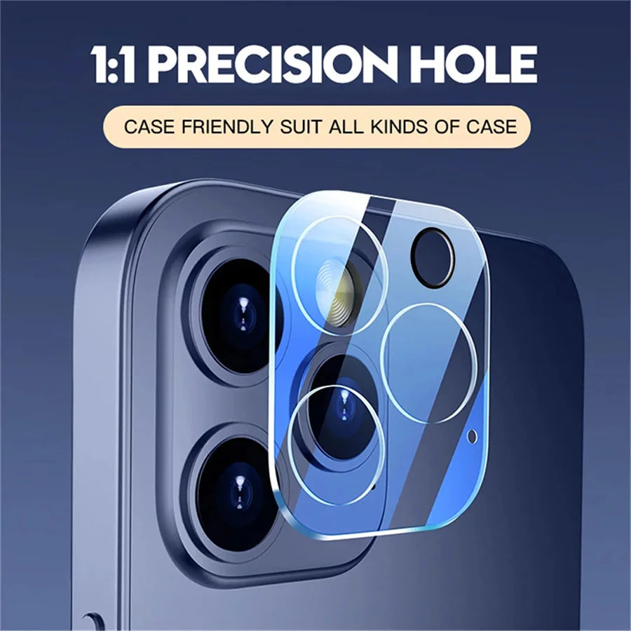 2PCS Camera Lens Glass For iPhone 17 Air 16 Pro Max 16 Plus 15 14 11 13 12 Mini HD Clear Lens Protective Glass For iPhone 16 Pro