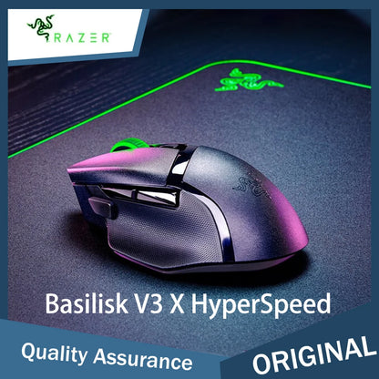 Razer BASILISK V3X HYPERSPEED Wireless Mouse RGB Colorful Light Effect PUBG/LOL/CS GO Gaming Mouse 5G Optical Sensor 18000DPI Se