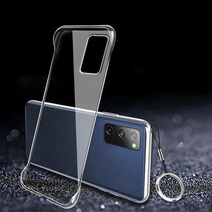 Slim Frameless Clear Phone Case For Samsung Galaxy S26 S25 S24 S23 S22 S21 S20 FE S10 S9 Note 20 Ultra 10 Plus Hard PC Cover