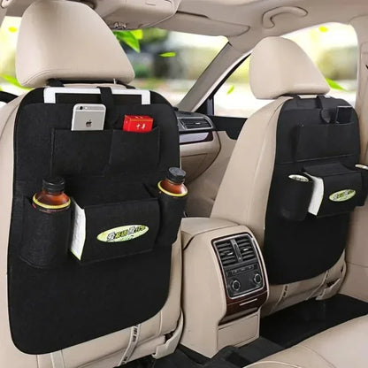 Car Backseat Organizer with Tissue Box Tablet Holder Auto Back Seat Storage Cover Protector Travel Road Trip Kids Toddlers Amagi