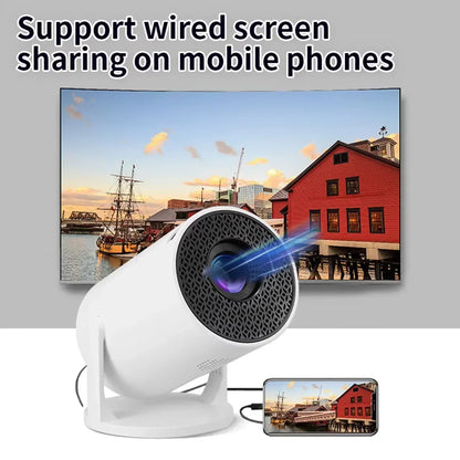2026New Mini HY300 Projector 4K Android 11 Wifi6 290ANSI Allwinner H713 BT5.0 1080P 1280*720P Cinema Outdoor Portable Projetor ﻿