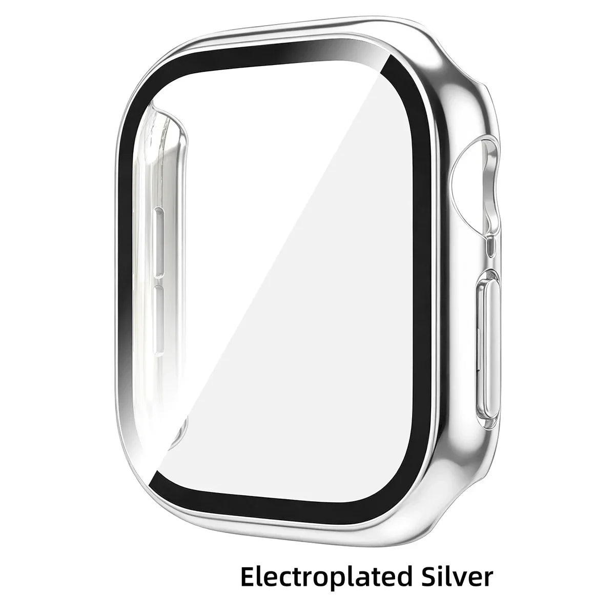 Tempered Glass PC Case for Apple Watch 12 46mm Hard Bumper Screen Protector Cover for Iwatch Series 12 42mm Shell Accessories