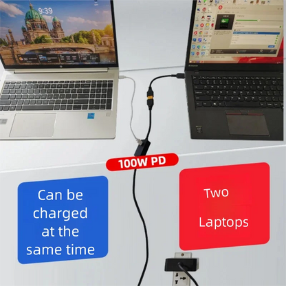 330W GaN Charger For Lenovo/Dell/HP/Asus/Razer/MSI/Macbook/Acer/Xiaomi Notebooks Mobile IPhone16 17  100W USB Type C PD Charger.