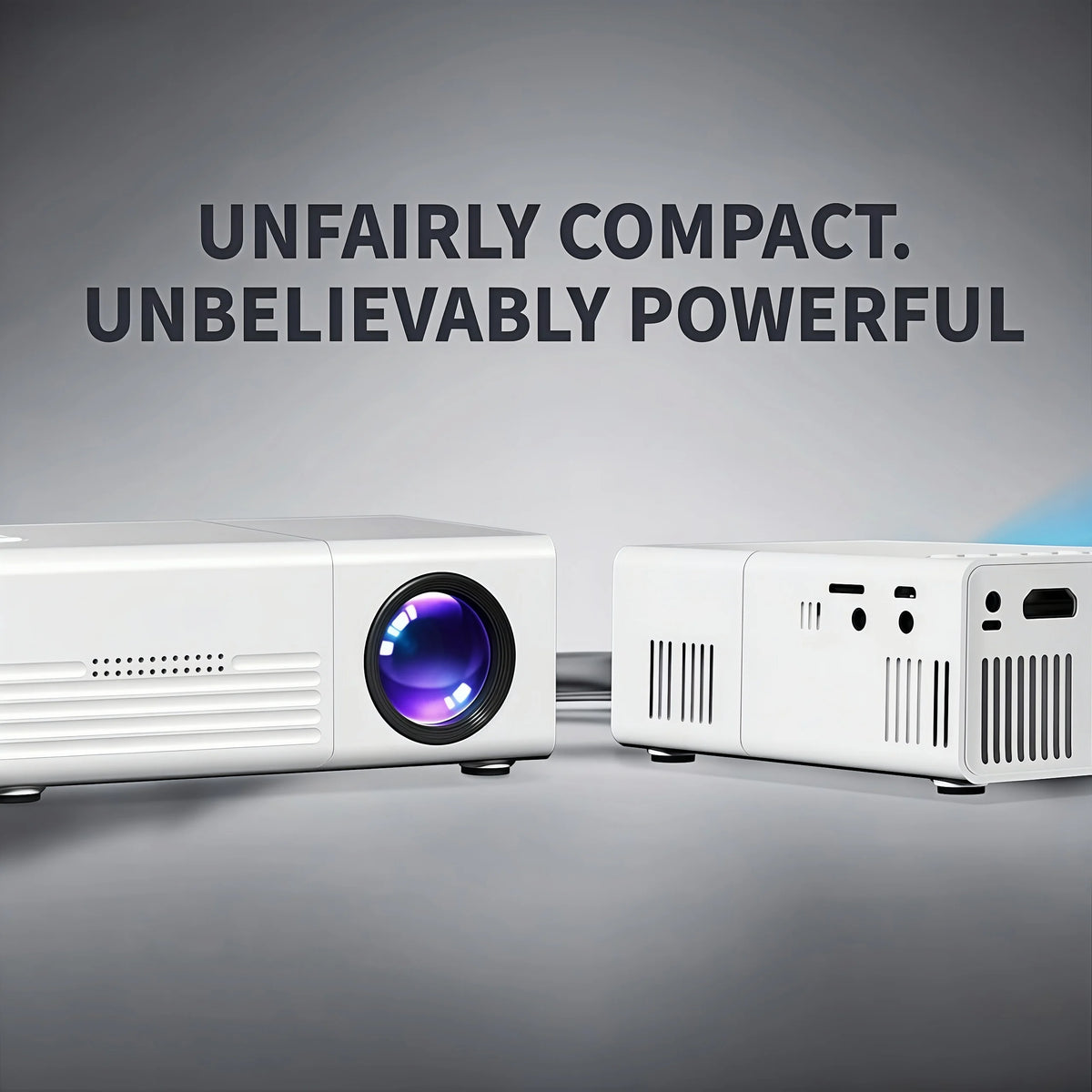 XNANO Q1 Mini Projector Portable,1080p,Supports USB-C Wired Connection,Lag-Free Gaming,AI Noise Reduction,Home Cinema Projector