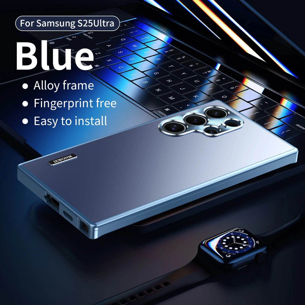 All-aluminum Body Matte Titanium Alloy Ultra-thin Back Cover For Samsung Galaxy S26 S21 S25 S24 S23 Ultra Metal Magnetic Shell
