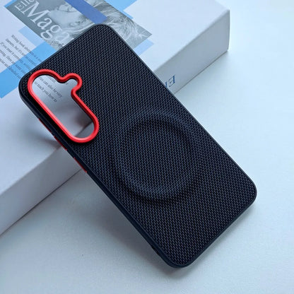 For Samsung Galaxy S26 Ultra S26 S25 Plus A57 A37 Phone Case Hard PU Leather Magnetic Wireless Charging Protective Back Cover