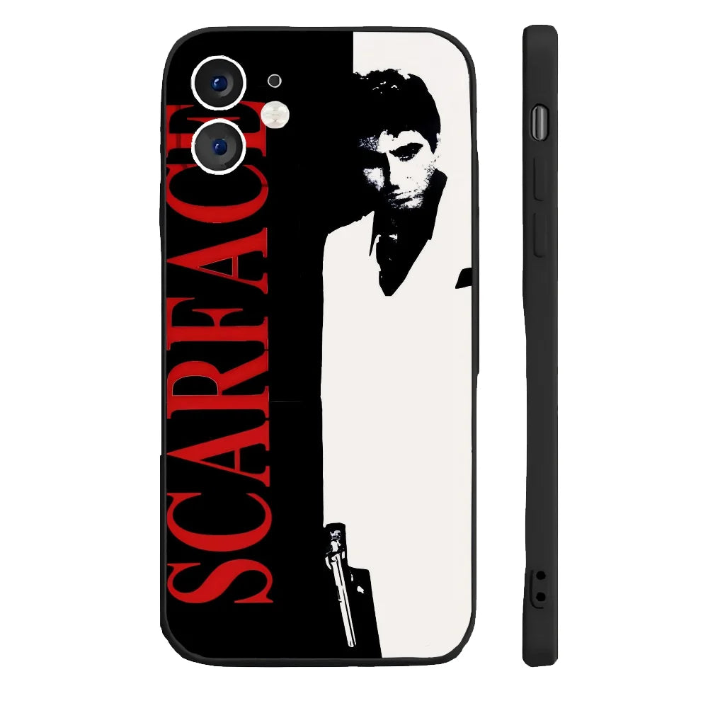 T-Tony M-Montana S-Scarface Phone Case For iPhone 17 16 15 11 12 14 13 Pro Max Mini X XR 7 8 Plus SE4 17E Shockproof Soft Cover