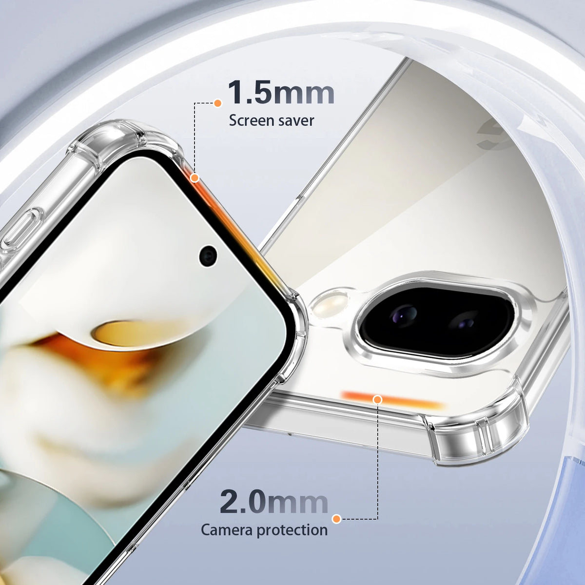 For Google Pixel 9A Case Shockproof Silicone Bumper Air Cushion Clear Matte Back Cover Hard Phone Case for Google Pixel 9A 5G