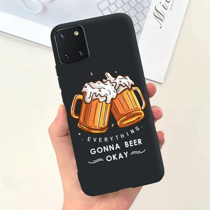 For Samsung Galaxy Note10 Lite Case SM-N770F 6.7'' Popular Candy Painted Cover Soft TPU Phone Case For Samsung Note 10 Lite Bags