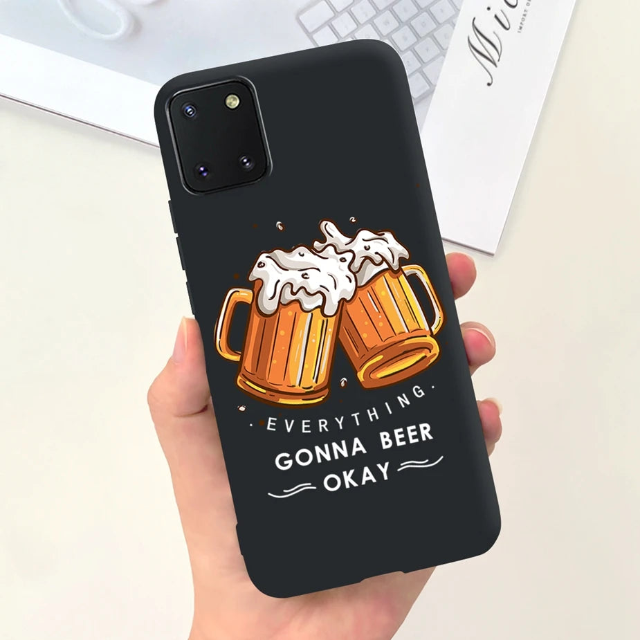 For Samsung Galaxy Note10 Lite Case SM-N770F 6.7'' Popular Candy Painted Cover Soft TPU Phone Case For Samsung Note 10 Lite Bags