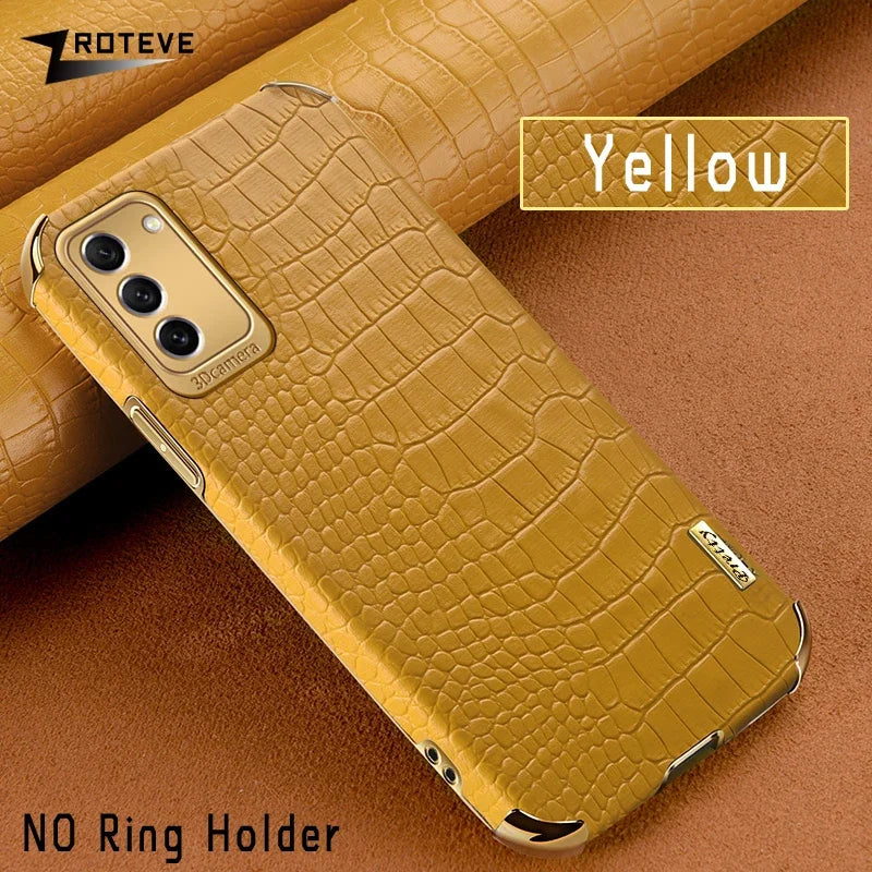 S25 Ultra Case ZROTEVE Crocodile Pattern Leather Cover For Samsung Galaxy S25 Edge S24 S23 FE S22 S21 Plus S24+ S25+ Phone Cases