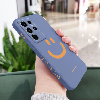 Hello Smile Phone Case For Samsung Galaxy S24 S23 S22 S21 S20 S10 S10E Ultra Plus FE Note 20 Ultra 10 Plus Cover