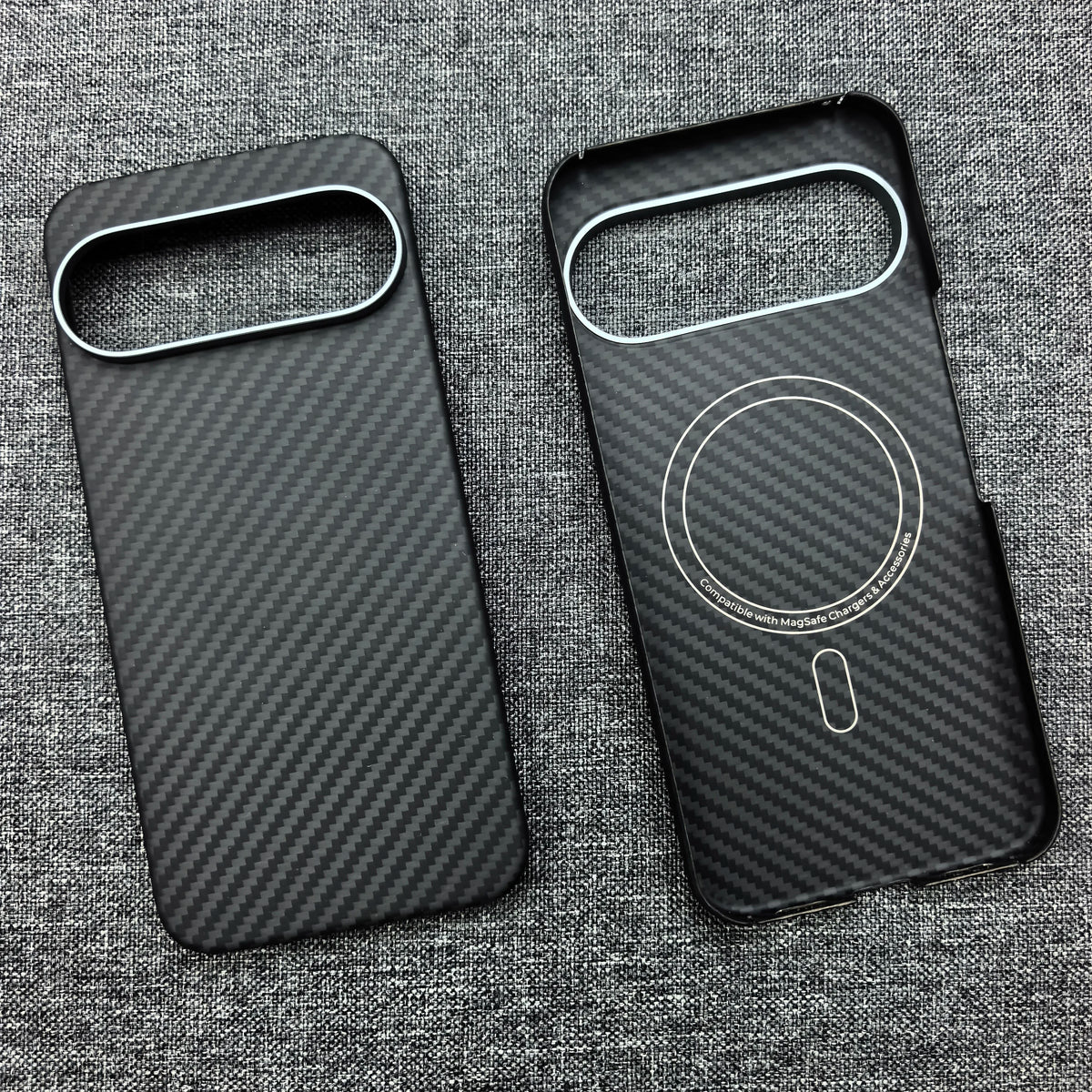 For Google Pixel 11 Pro XL Carbon Fiber Phone Case, Pixel 11, 11Pro Aramid Magnetic MagSafe Ultra-Thin Shockproof Black Case.