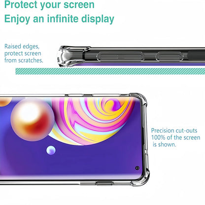 Transparent TPU Shockproof Protection Case for Samsung Galaxy S10 Plus/ S10E -Clear