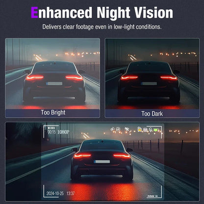 NEW 1080P HD WIFI 2/3Camera Dash Cam For Car Camera Video Recorder Car DVR Front Rear View Camera Night Vision Car Accessories