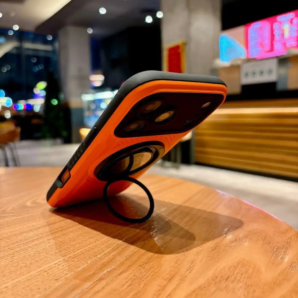 Luxury Magnetic Invisable Ring Holder Kickstand Phone Case For iPhone 17 Pro Max 16 Plus 15 14 13 12 Shockproof Slim Fit Cover