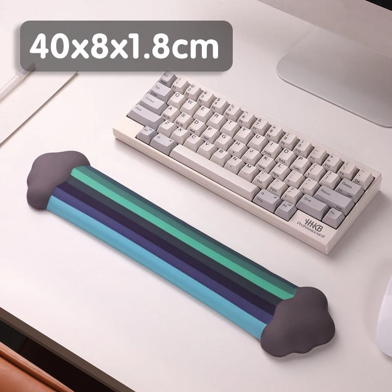 Rainbow Mouse Pad Wrist Rest for Computer Laptop Keyboard Desktop Pad Ergonomically Designed to Reduce Wrist Fatigue Mouse Pad