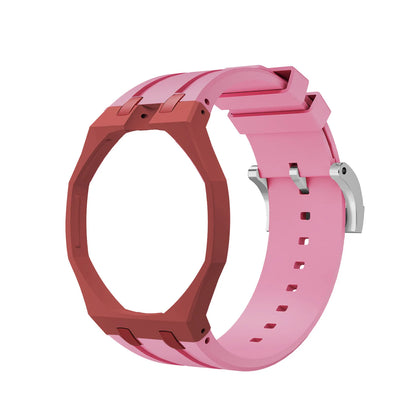 Bioceramics Watch Case+Silicone Band Modification Kit Strap Case Changer To Wristwatch Accessories For Royal Pop