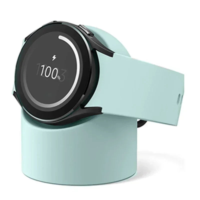 Compatible With Samsung Galaxy Watch 7 6 5 4 3 Charger Stand 40 44 46mm Galaxy Watch 5Pro Charger Silicone Stand Charging Base