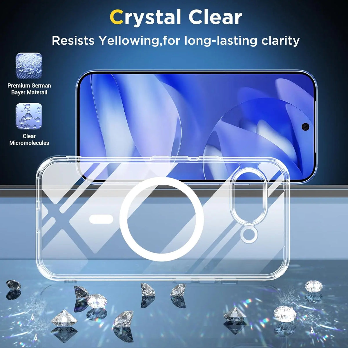 Magnetic Wireless Charging Case For Google Pixel 9A 10A 11 Pro XL Pixel9A Google10A 10 Pro XL 5G Clear Shockproof Back Cover