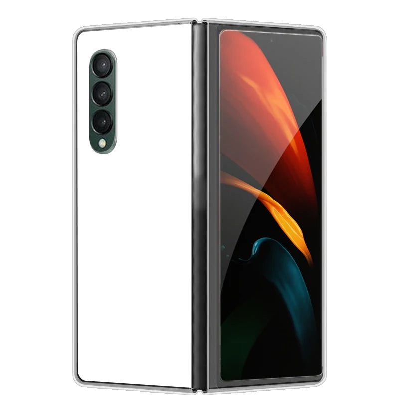 Case For Galaxy Z Fold 7 6 5 3 4 2 Transparent Hard Folding Luxury Painted For Samsung Z Fold 7 Fold Special Fold2 Clear Cover