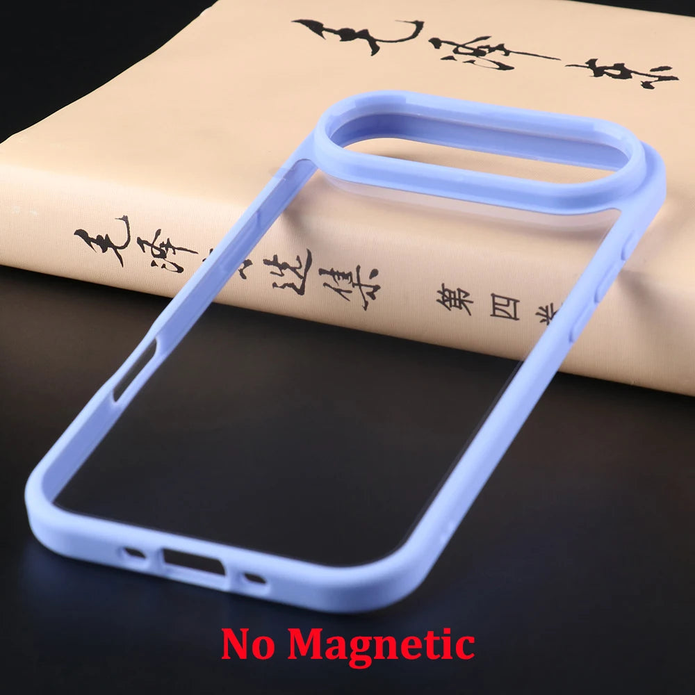 UGOjP For iPhone 17 Air Case Men Women Anti-drop Transparent Phone Case Shockproof TPU Frame Clear Thin Protective Back Cover