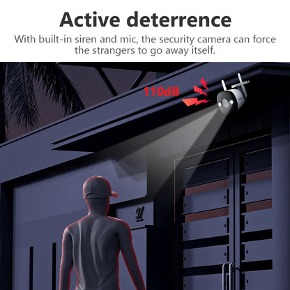IMOU Bullet 2E Outdoor WiFi IP Camera 3/5MP 2/3K Full Color Night Vision IP67 Weatherproof Built in Spotlight Human Detection