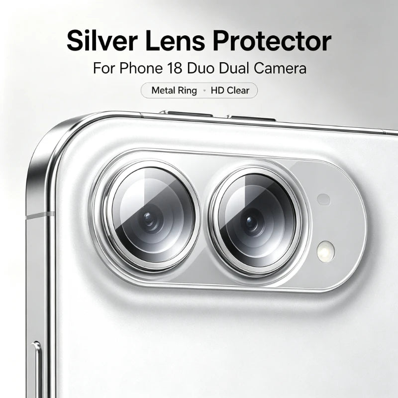 9H Hardness HD Clear Tempered Glass Camera Lens Protector Anti-Scratch Back Lens Film For iPhone 18 Duo Fold