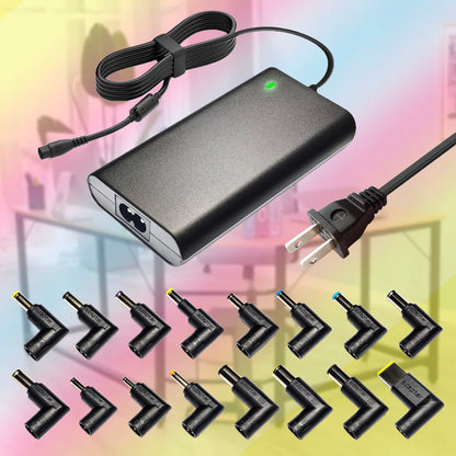 65W Universal Laptop Charger Power Adapter 16 DC Tip 16V 18.5V 19V 19.5V 20V For Asus Acer Dell HP Lenovo LG Samsung Sony, Etc