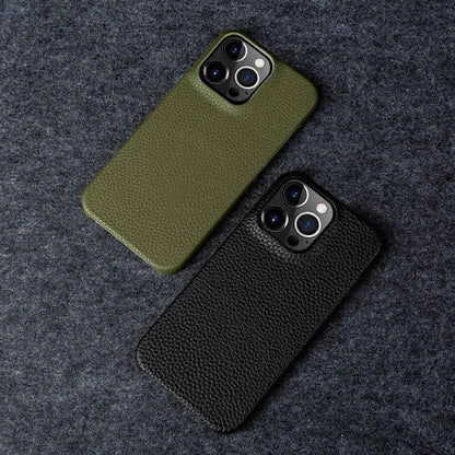 For iPhone 13 Pro Case Luxury Genuine Leather Cover Back Etui Coque Shockproof for Funda IPhone14 XR XSMax 15 7 8Plus 12 Carcasa