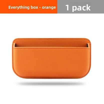 Car Center Console/ Door Organizer Pocket Multifunction Storage Box For Cards Phone Key Collecting Case Sticky Pouch Accessories