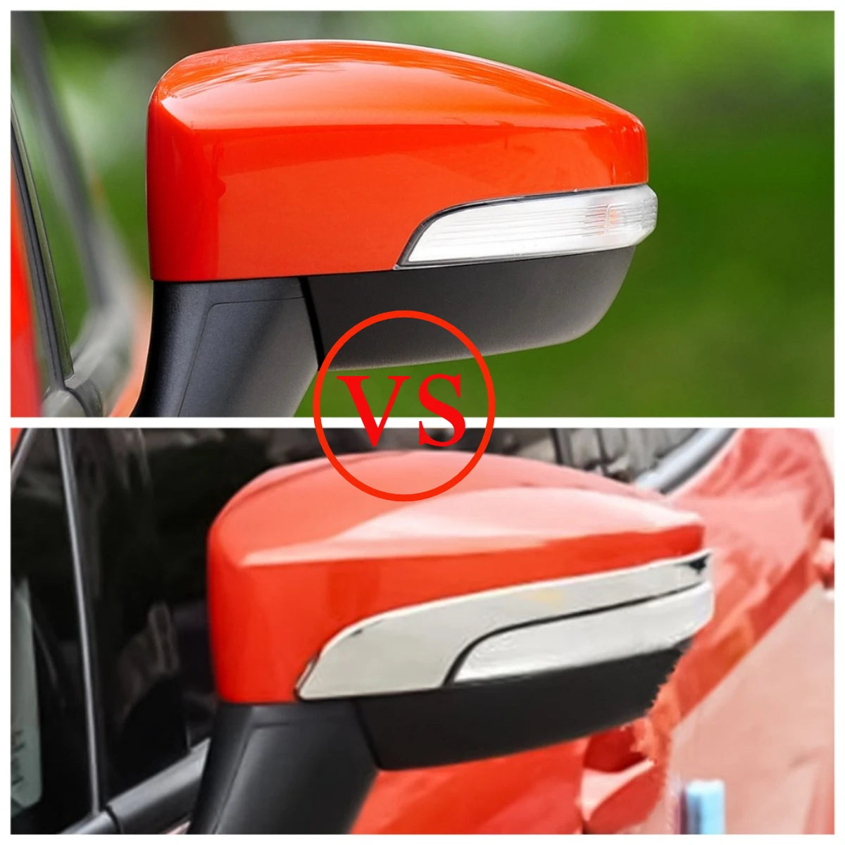 2Pcs Car Rearview Side Mirror Anti-Scratch Trim Sticker Cover for Ford Ecosport 2013 - 2022 ABS Chrome Styling Accessories