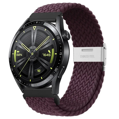 20 22mm Strap for Samsung Galaxy Watch 7 6 5 4 Band 40/44mm 5Pro Active 2 Gear S3 Braided Elastic Bracelet for Huawei GT2/3 4Pro