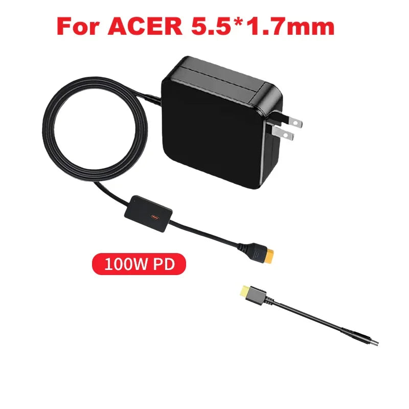 330W GaN Charger For Lenovo/Dell/HP/Asus/Razer/MSI/Macbook/Acer/Xiaomi Notebooks Mobile IPhone16 17  100W USB Type C PD Charger.