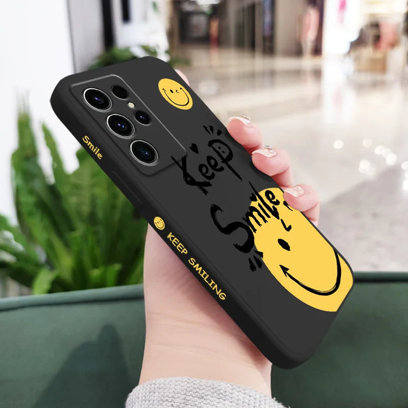 Street Slogan Phone Case For Samsung Galaxy S25 S24 S23 S22 S21 S20 S10 S10E Ultra Plus FE Note 20 Ultra Plus Cover