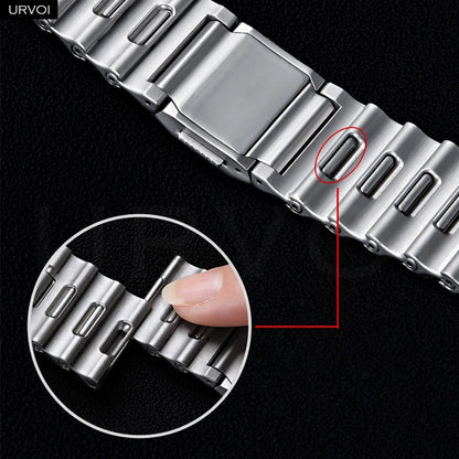 URVOI Ocean Strap For Galaxy Watch Ultra 2 1 2025 47mm 316L Stainless Steel Band Magnetic Clasp DLC Coating Quick Fit Watchband