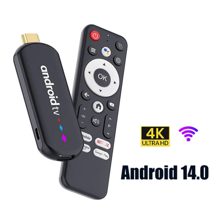 Android TV Stick S905L3 Wifi Android 14.0 Quad Core 4K Home Media Player Voice Assistant Remote Smart TV Stick Android TV