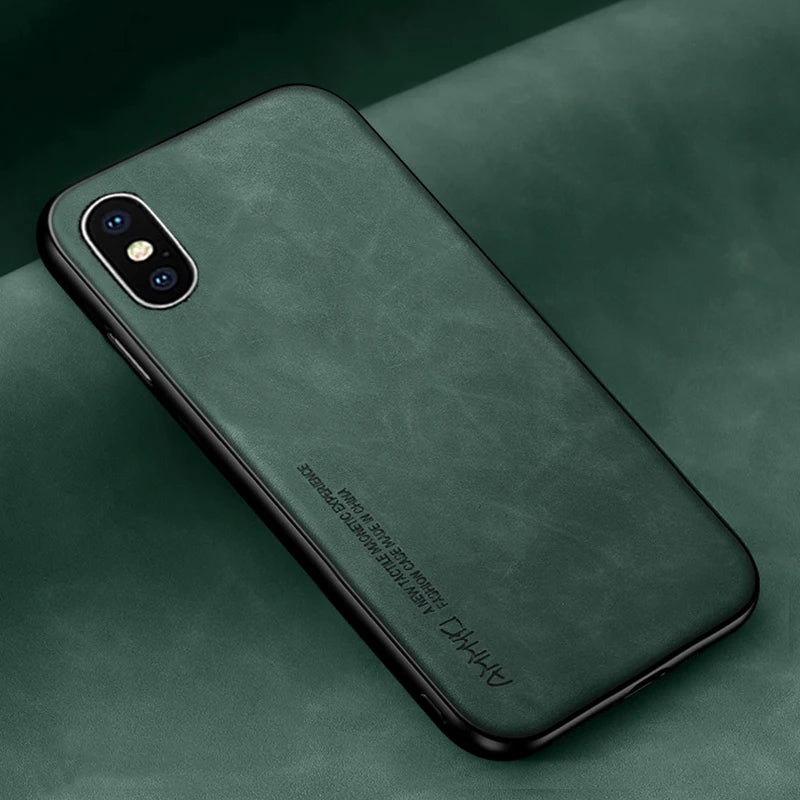 Simple pattern Soft leather cover For Apple Iphone X XS MAX XR TPU Silicone bumper case For For Apple Iphone X XS MAX XR Case