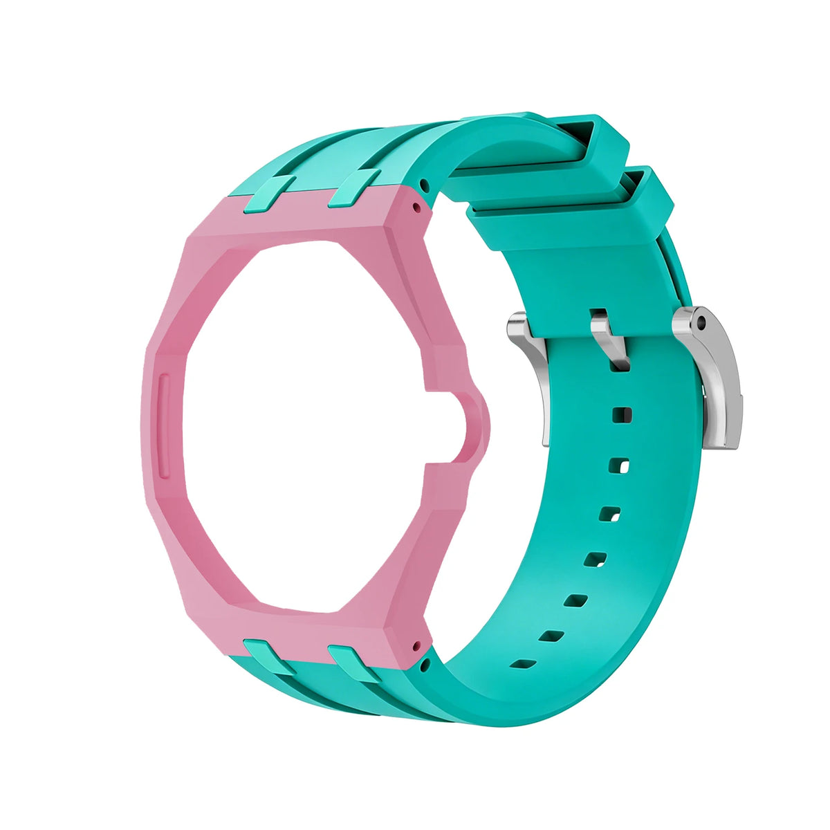 Bioceramics Watch Case+Silicone Band Modification Kit Strap Case Changer To Wristwatch Accessories For Royal Pop