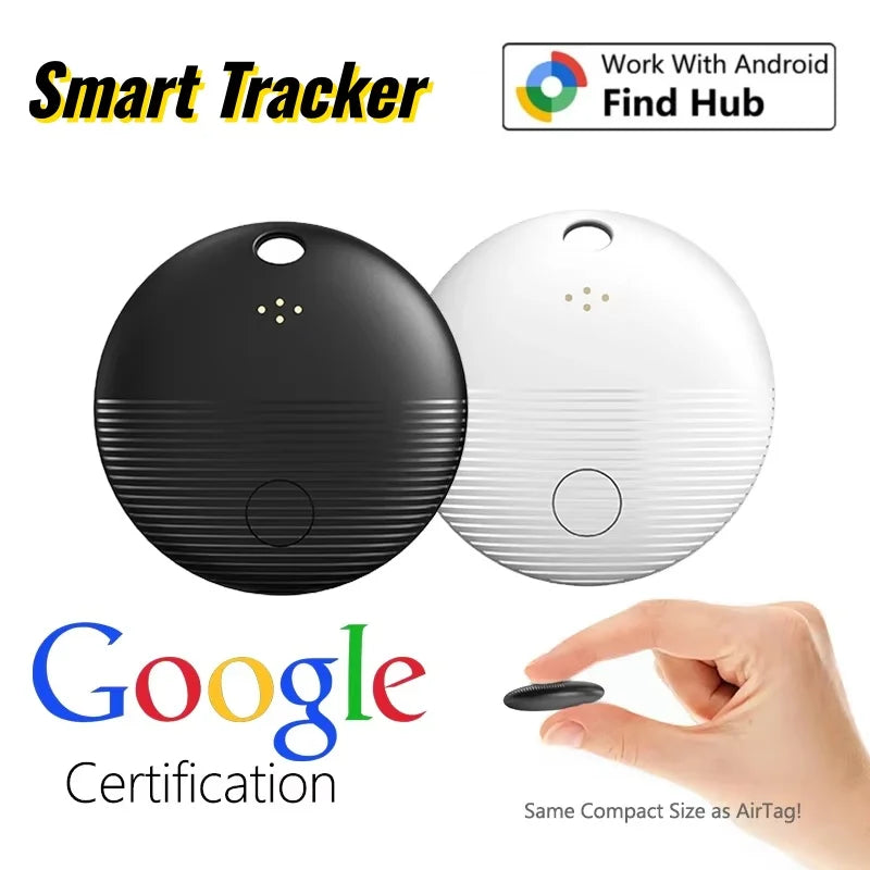 Google Find My GPS Tracker Android Airtag Portable GPS Tracker Bluetooth Locator for Bicycle Keys Never Lose Things