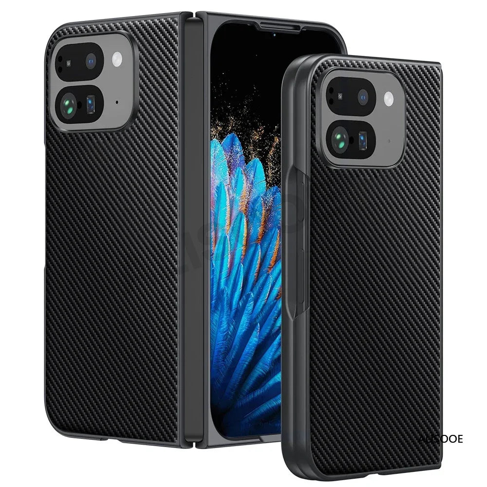Luxury PU-Leather Capa for Google Pixel 9 Pro Fold Case Full Protective Phone Cover for Pixel 9 Pro Fold Shockproof Funda