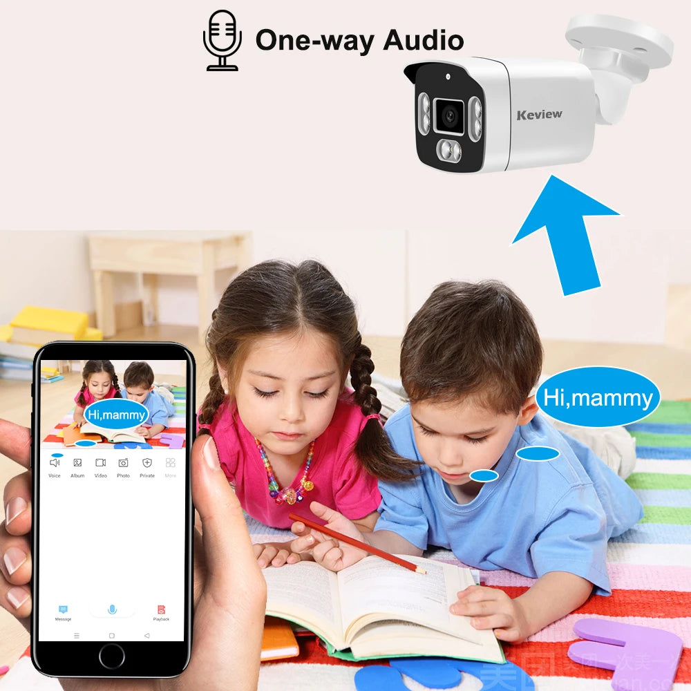 4K Poe Camera Video Surveillance IP Onvif Audio 48V POE 4MP 8MP Night Vision Bullet WaterProof security camera for NVR