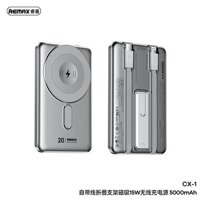 Magnetic Wireless Power Bank 10000mAh 5000mAh Spare battery Portable Charger Mobile External Battery Fast charging for iPhone