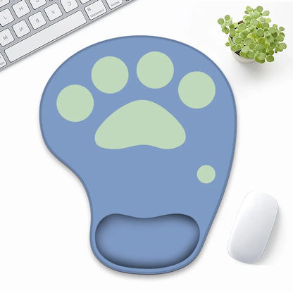 Cute Cat Paw Wrist Rest Mouse Pad Silicone Ergonomic Hand Support Mouse Mat Non Slip Comfortable Gaming Mousepad